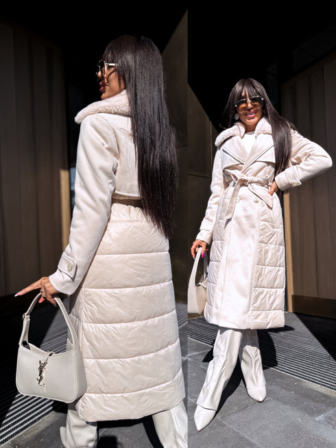 Coat "KOMBINĀCIJA HK30" - LIGHT BEIGE